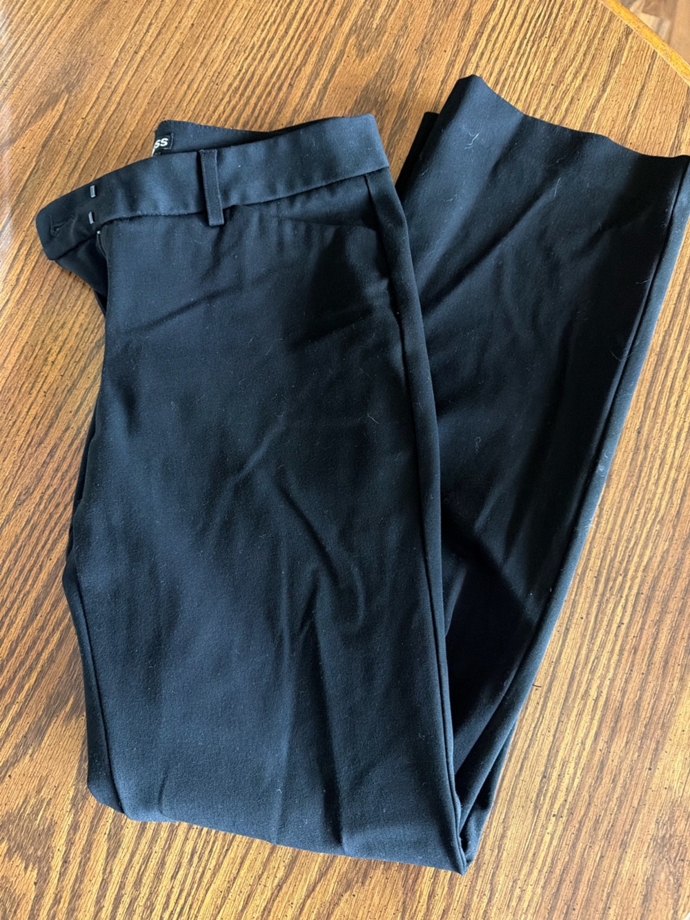 Express Editor Black Women's Pants - Sleek Straight-Leg